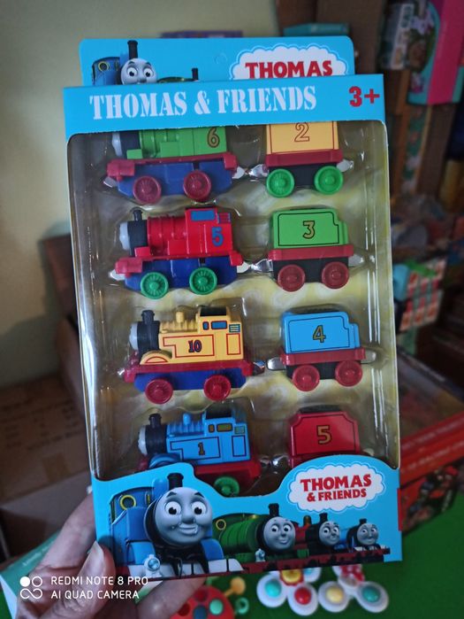 Потяг магнітний Томас поїзд конструктор цифри вагони магнитный поезд