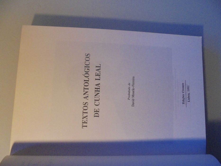 Cunha Leal-Textos Antológicos