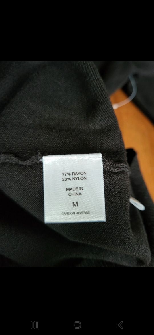Czarny rozpinany sweterek kardigan New York Company M L