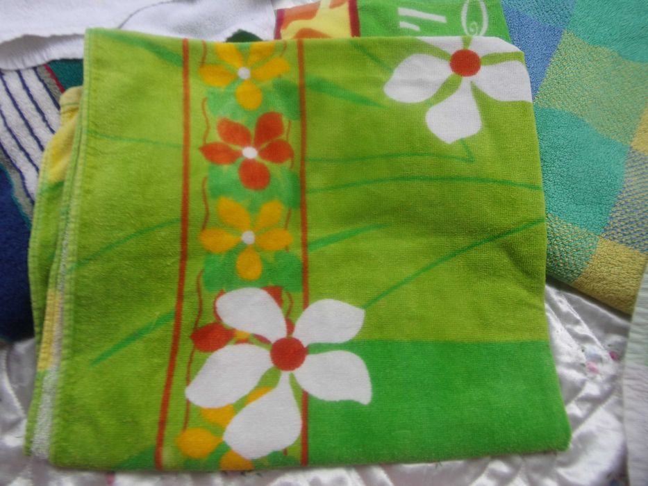 4 Duże Ręczniki plażowe KĄPIELOWe retro super kolory TCM Tchibo