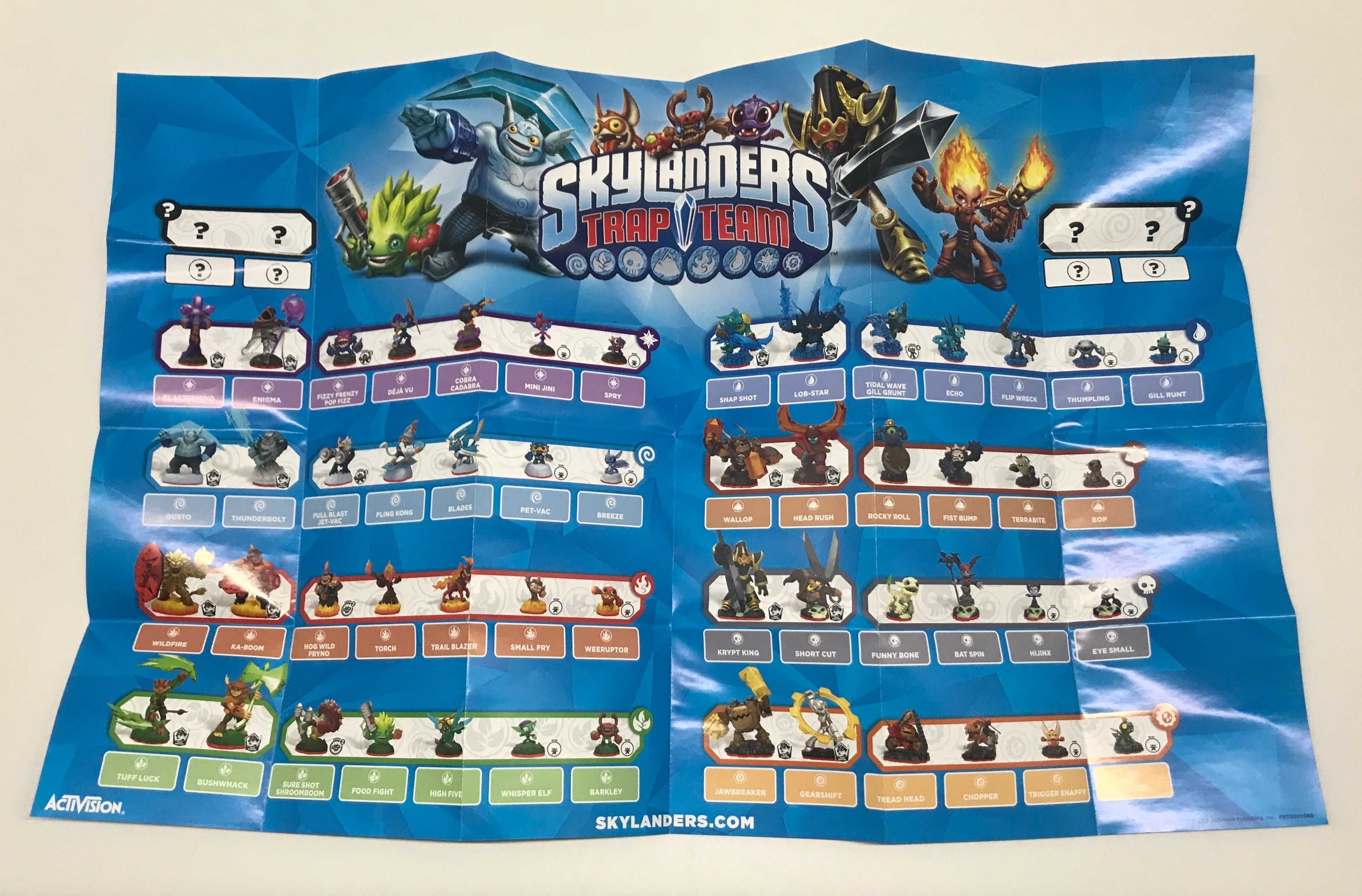 27 figurek Skylanders pakiet startowy torba Nintendo 3DS region US/C