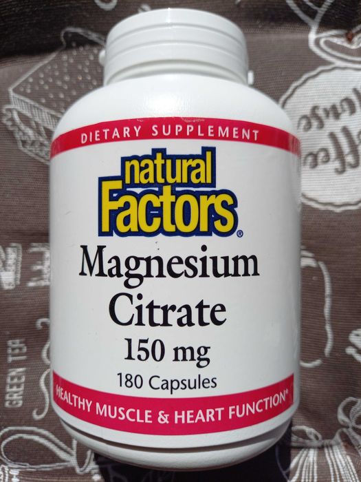 Цитрат магний 150 мг магнэ магній цитрат Natural Factor 90 180 360