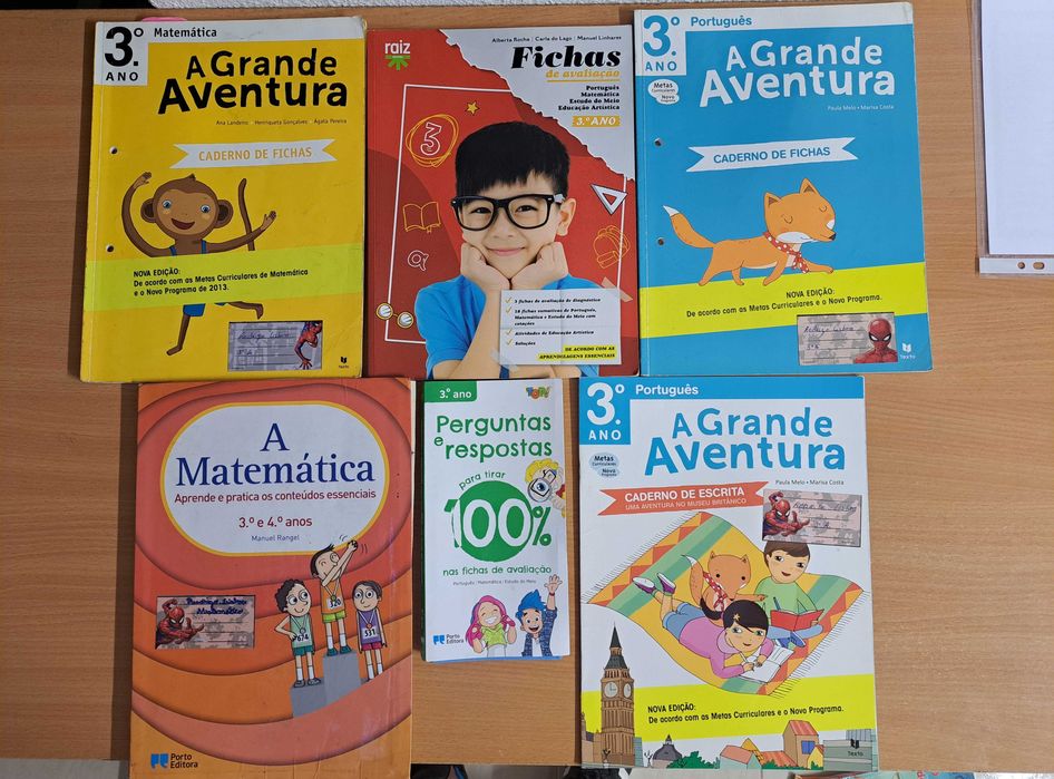 Manuais e Livros de Fichas e Exercícios 1º a 6º Ano