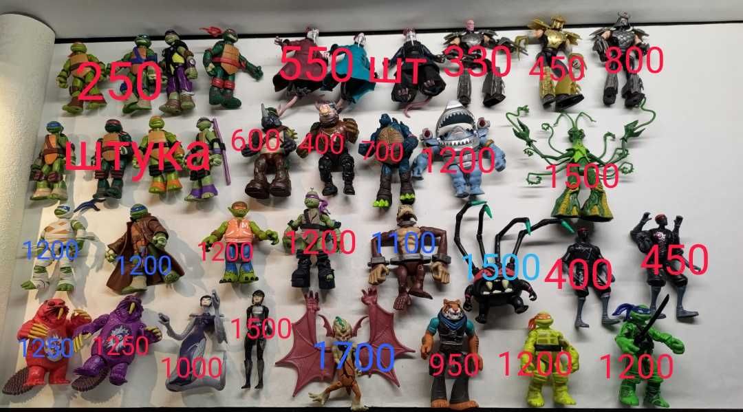 Черепашки ніндзя ниндзя tmnt playmates караи шредер сплінтер коготь