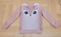 Bluza H&M 116 sweter jelonek sarenka ciepły miś polar
