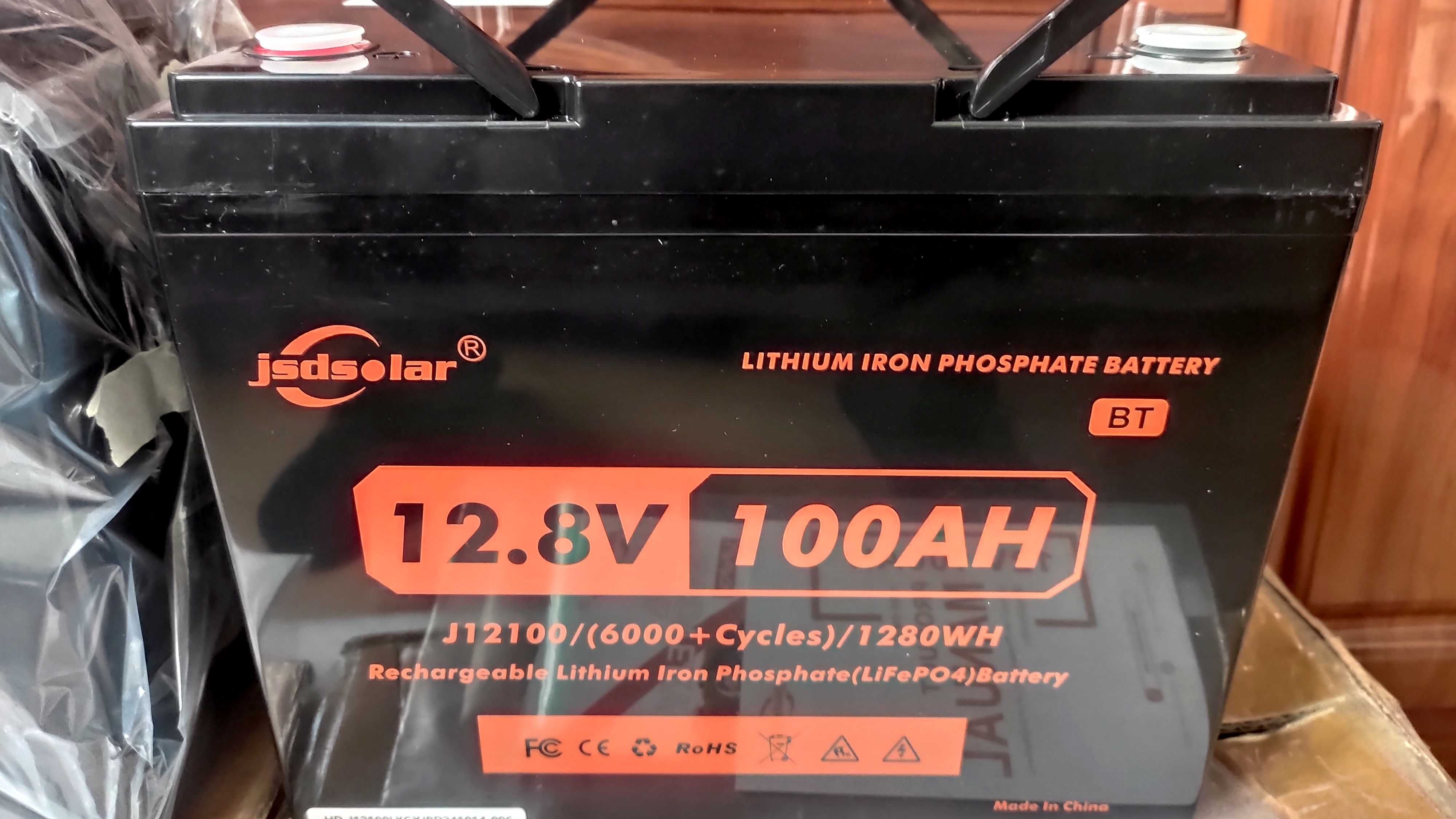 акумулятор Jsdsolar 12 v 100 ah. LiFePO4. Літій-залізо-фосфатний