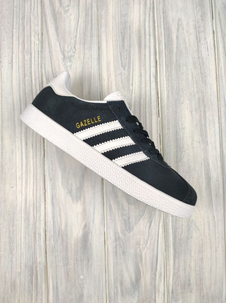 Кросівки adidas gazelle navy gray white