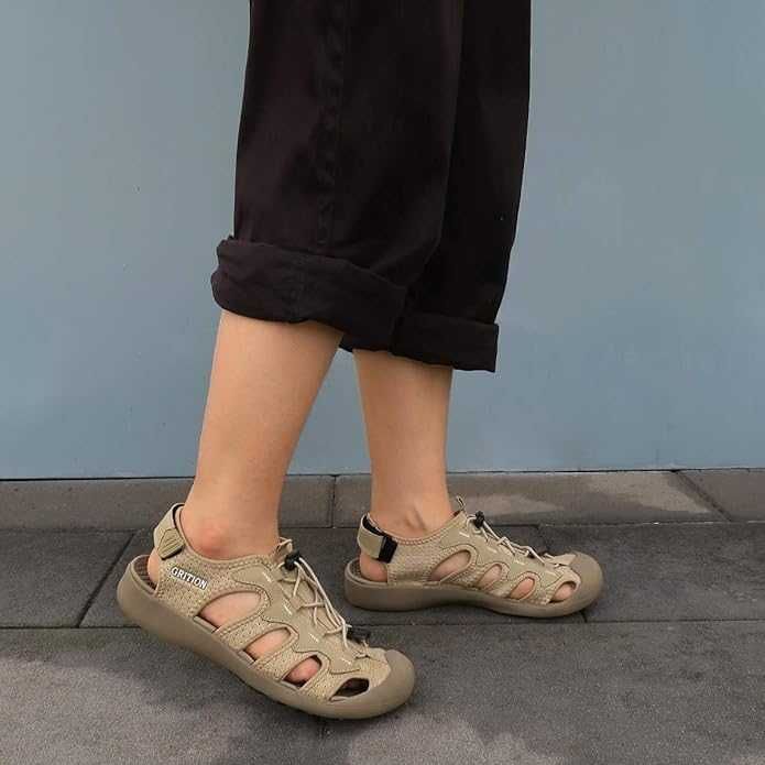 Nowe buty sandały damskie /trekkingowe /beż /R39/2318