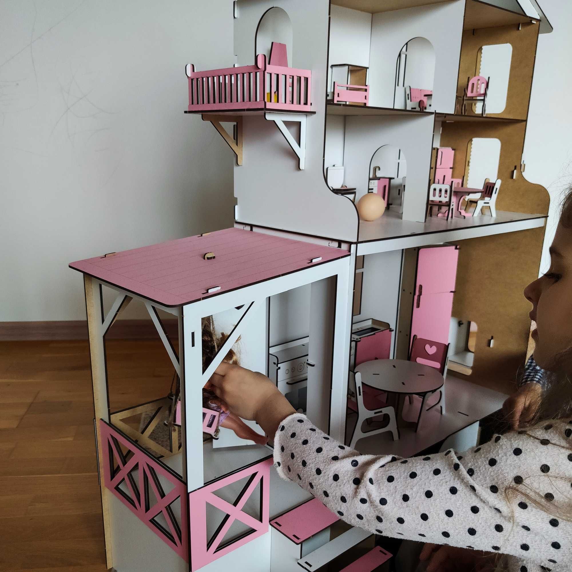 Кукольный домик ЛОЛ с мебелью, куклы ЛОЛ Барби, lol домик с террасой
