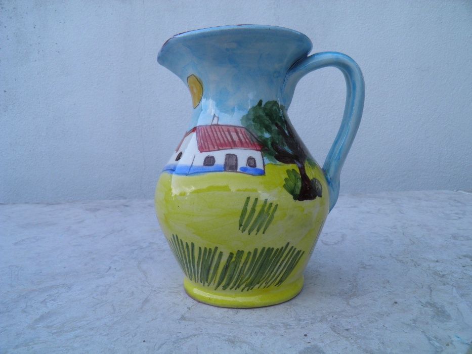 Pintado a mao - Jarro vinho Casa Alentejana 0,5 Lt - Alentejo ceramica