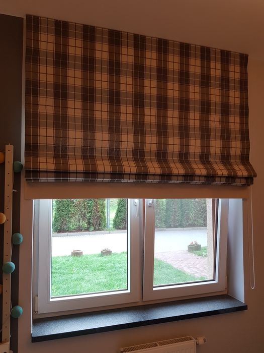 Roleta rzymska roletka żaluzja Design Krata Pasy