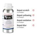 Fluido de reparo de farol 800ml , restauração de polimento de farol