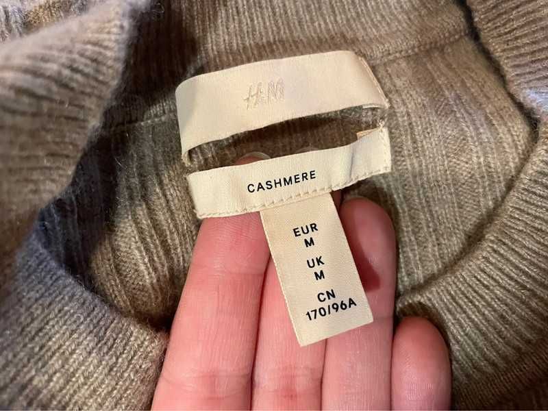 Luksusowy sweter z kaszmiru 100% H&M - idealny na chłodne dni!