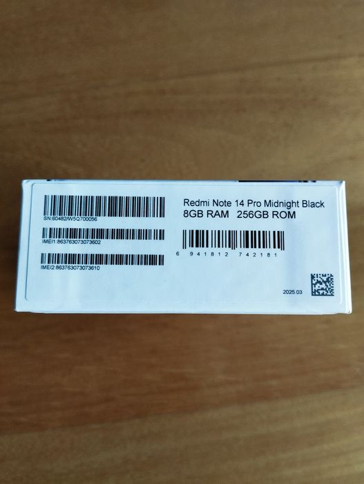 Smartphone Xiaomi Redmi Note 14 Pro Preto 256GB 16GB RAM Novo