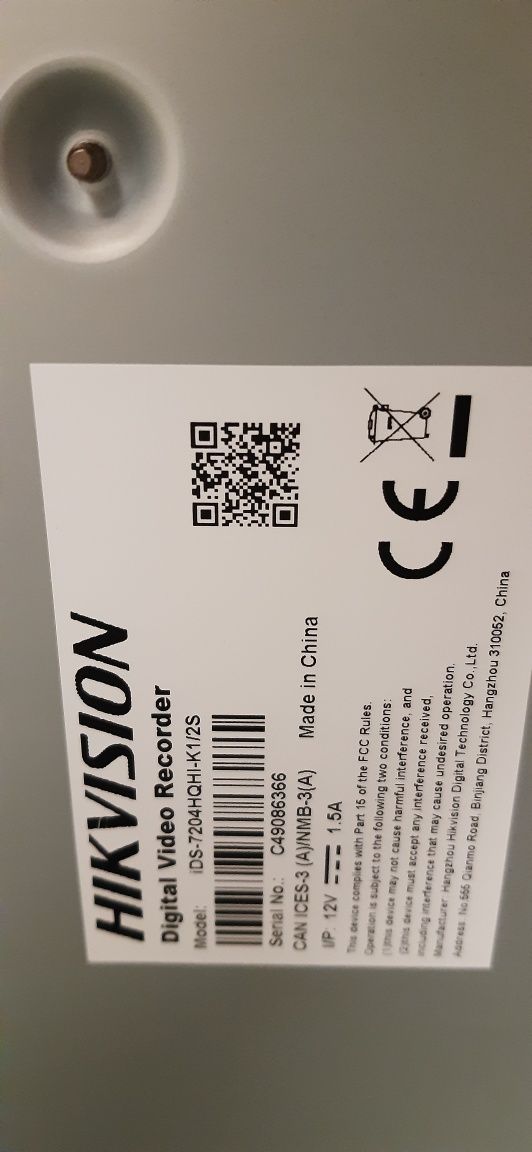 Rejestrator hikvision, 4 kamery