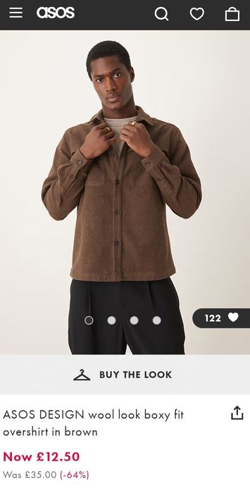 ASOS M wygodna miękka kurtka koszulowa ciepła koszula na wiosnę