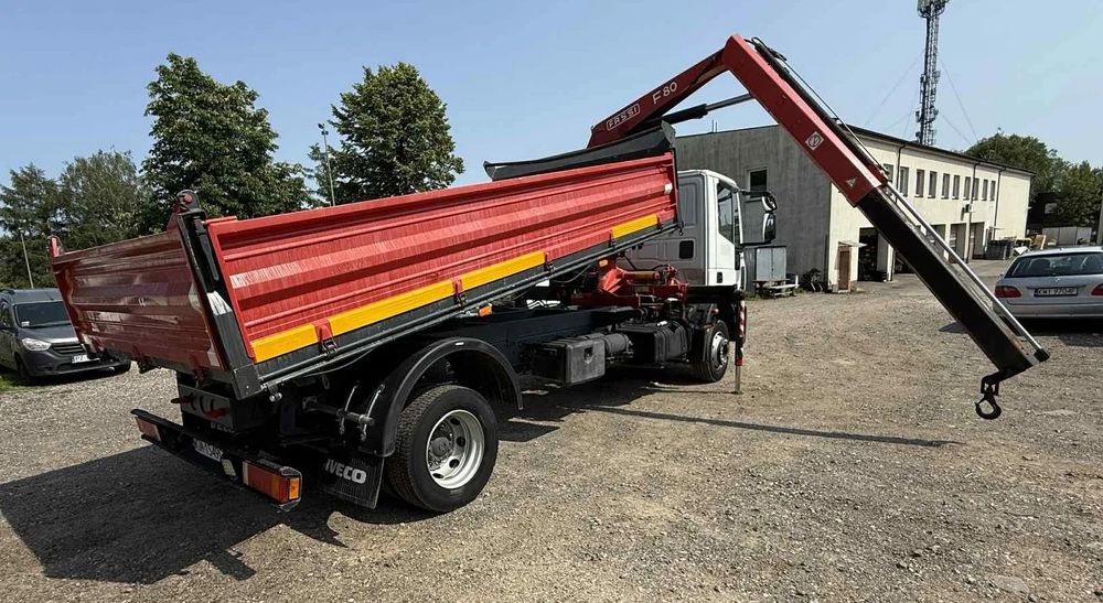 Iveco EUROCARGO 120E18  EUROCARGO 120E18, HDS FASSI F80, wywrotka 4,65cm 3-stronny
