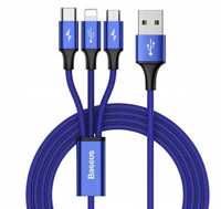 Kabel USB Baseus Rapid 3w1 - USB C Lightning Micro