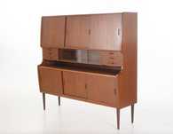 Komoda szafka highboard kredens tekowy - Dania lata 50-te vintage