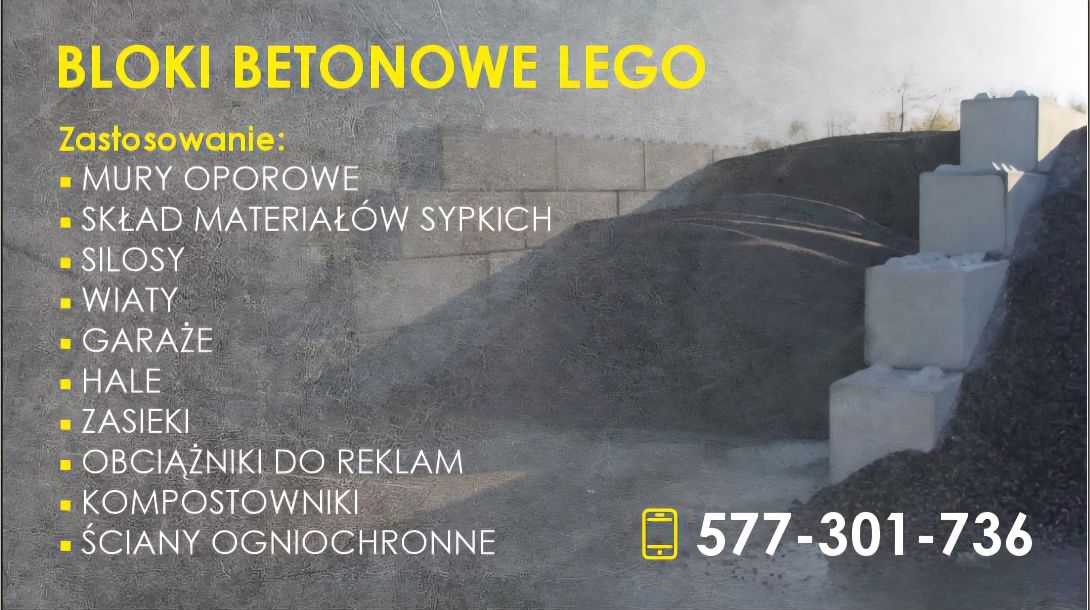 Szamba betonowe ziemianki kanały bloki lego  producent Wielbark