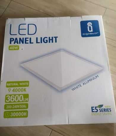 Mesas, estante, espelho, painel led