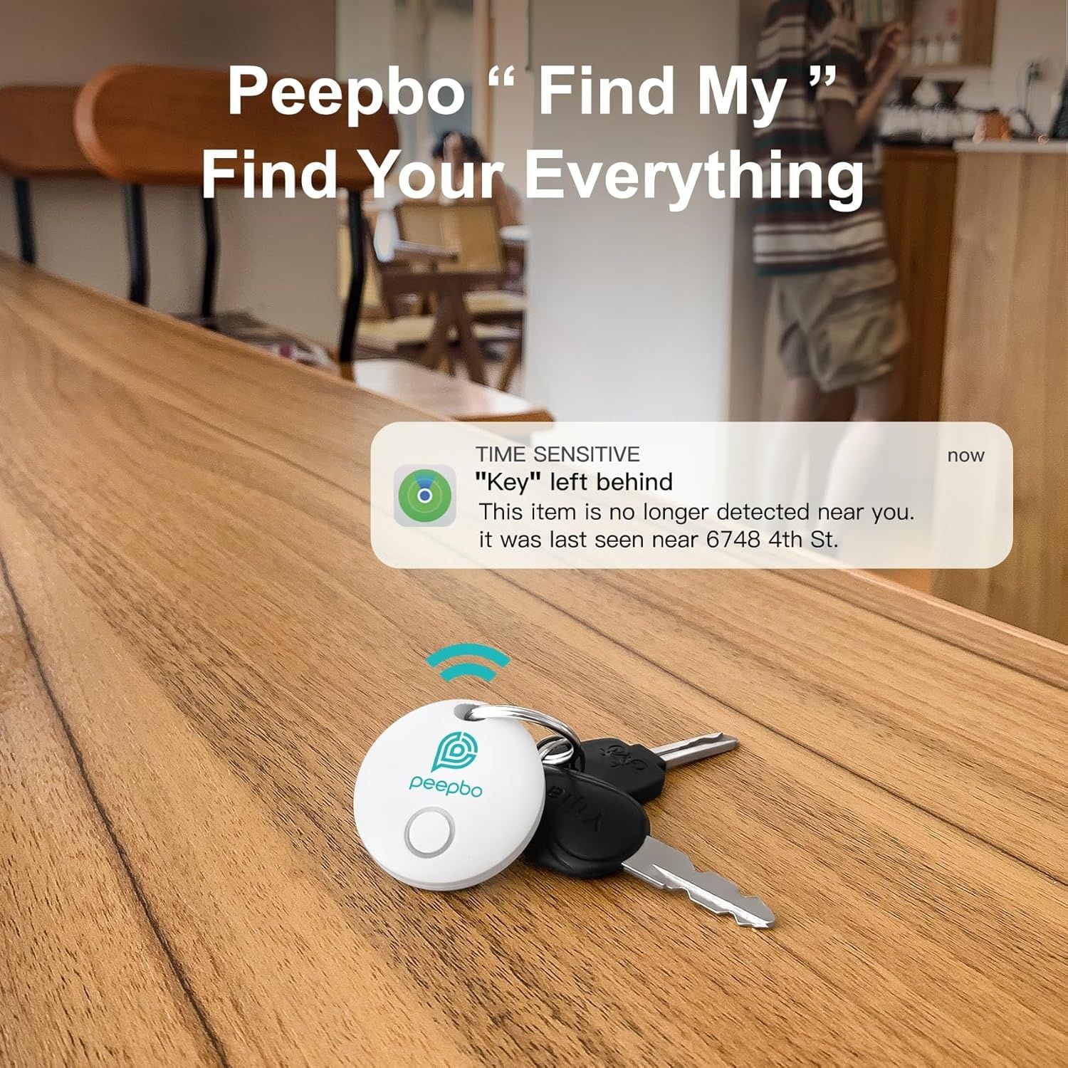Lokalizator kluczy, lokalizator Bluetooth współpracuje z Apple Find My