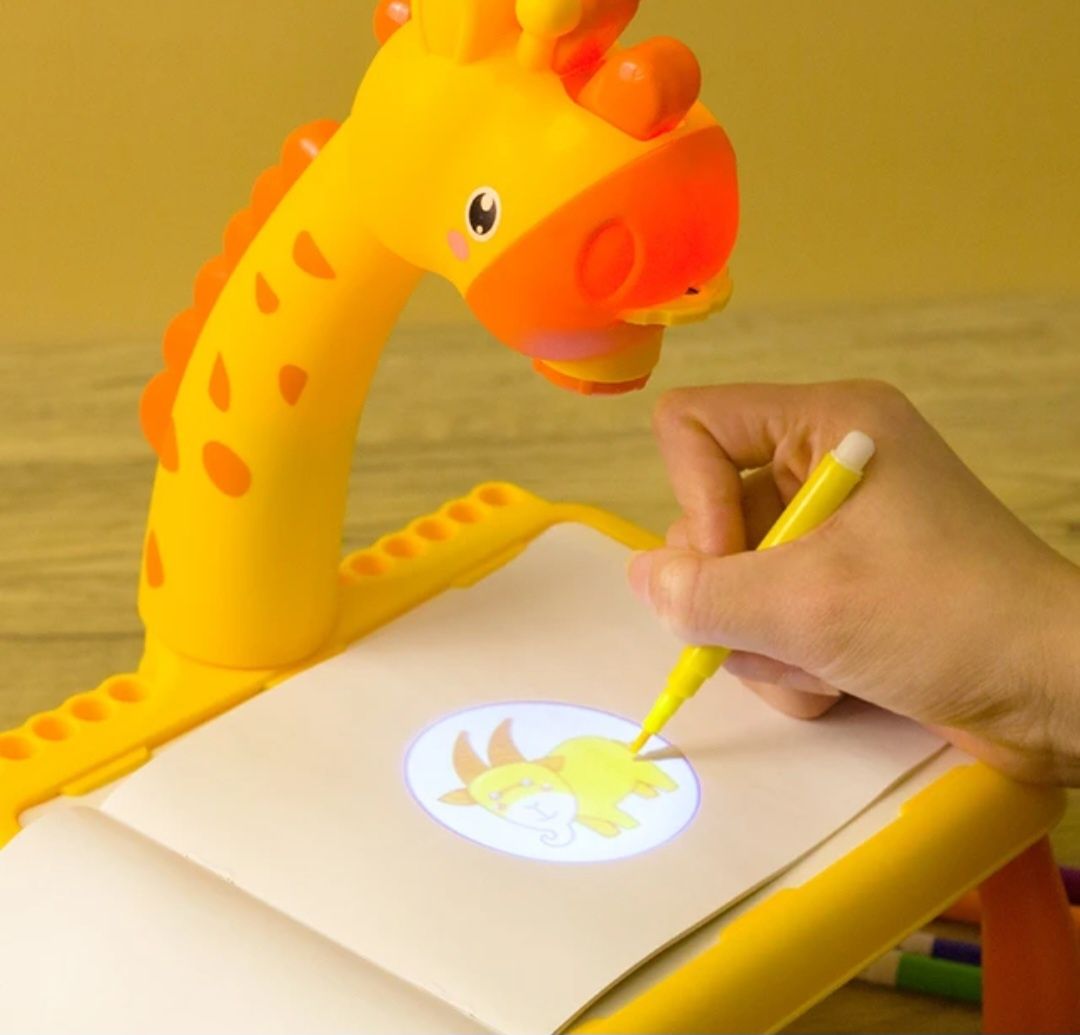 Projektor żyrafa zabawka pisanie rysowanie nauka