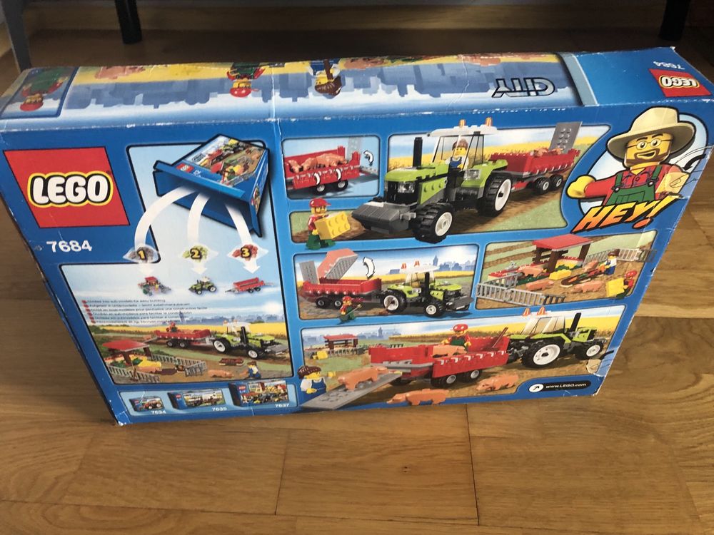 LEGO 7684 City - Hodowla świń i traktor Nowy, MISB Unikat Kolekcjner