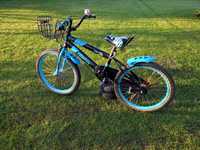 Rower rowerek dla dziecka koła 20 cali niebiesko-czarny