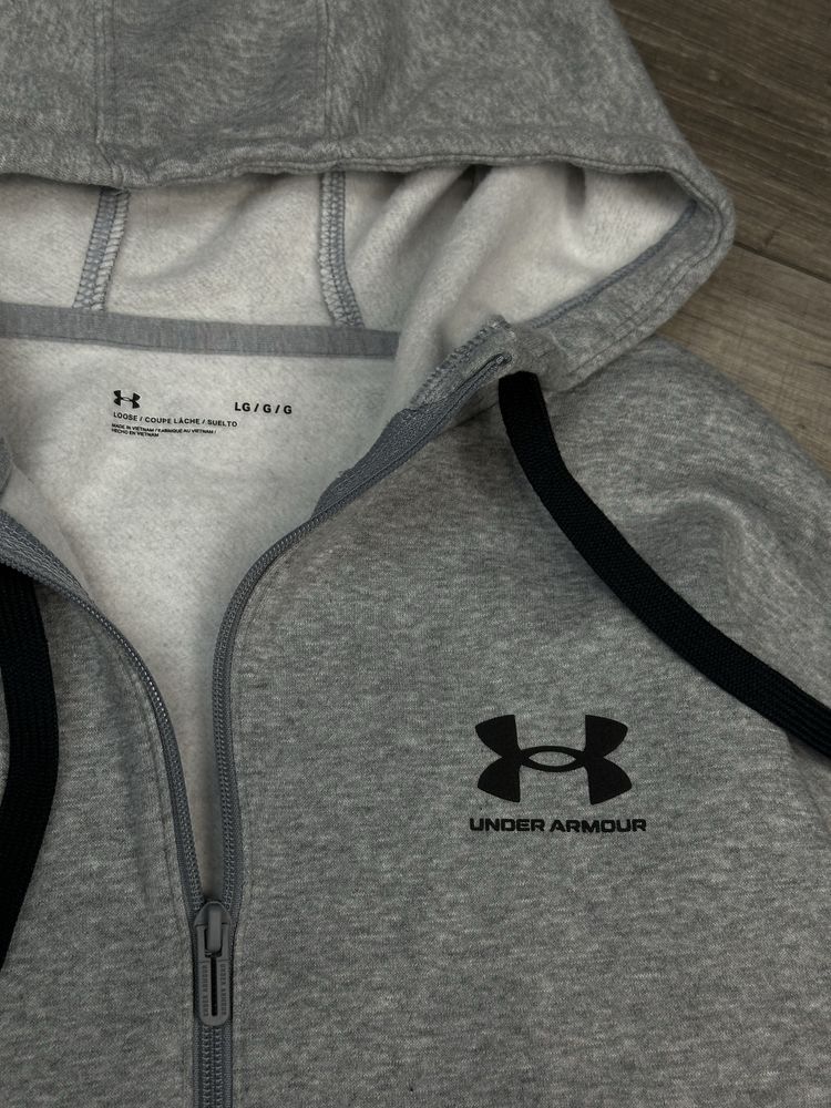 Оригінальне худі under armour  rival fleece fz hoodie-gry  1356400