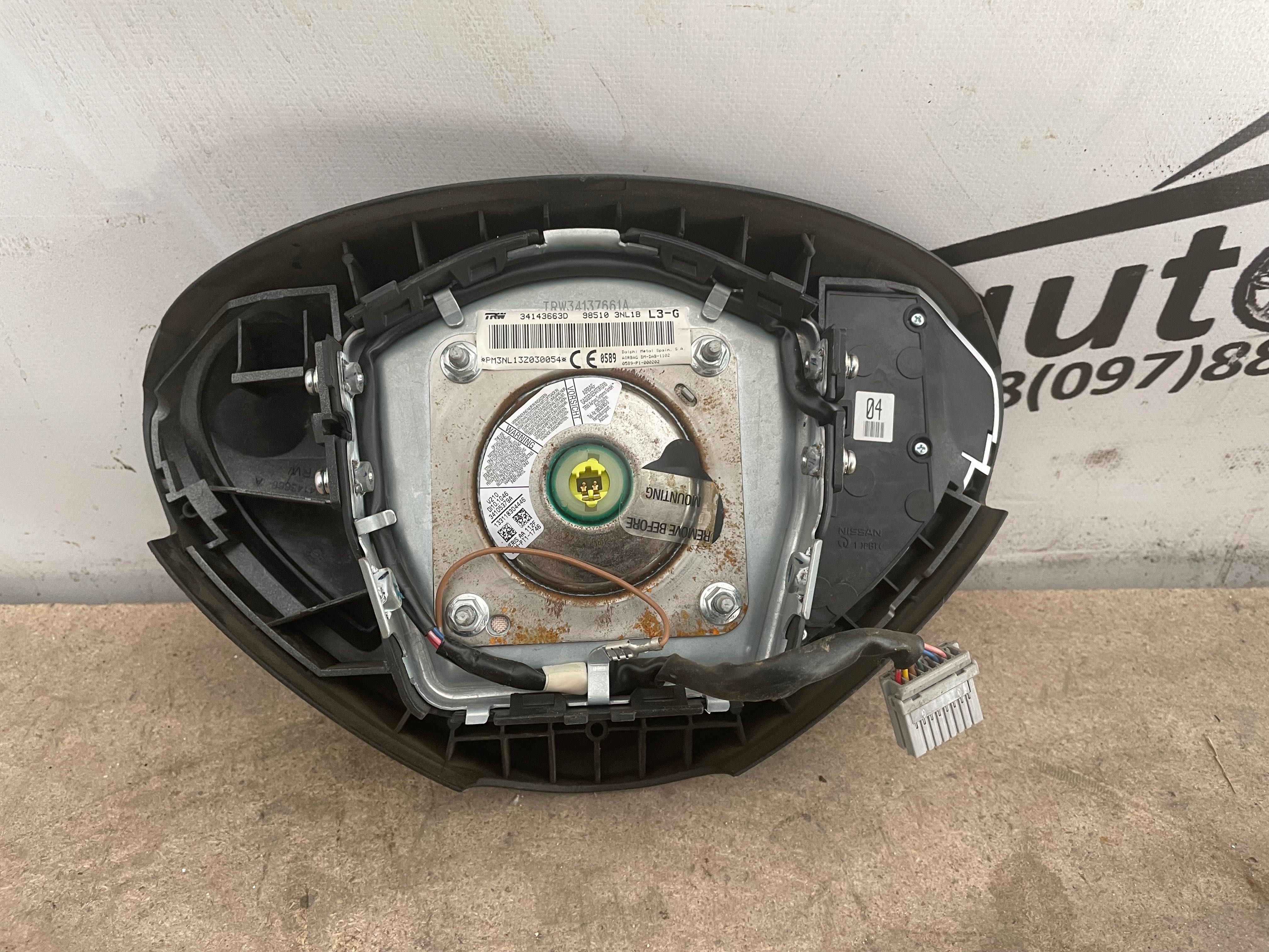 Airbag руля Nissan Leaf 2013-17 безопасности подушка безпеки