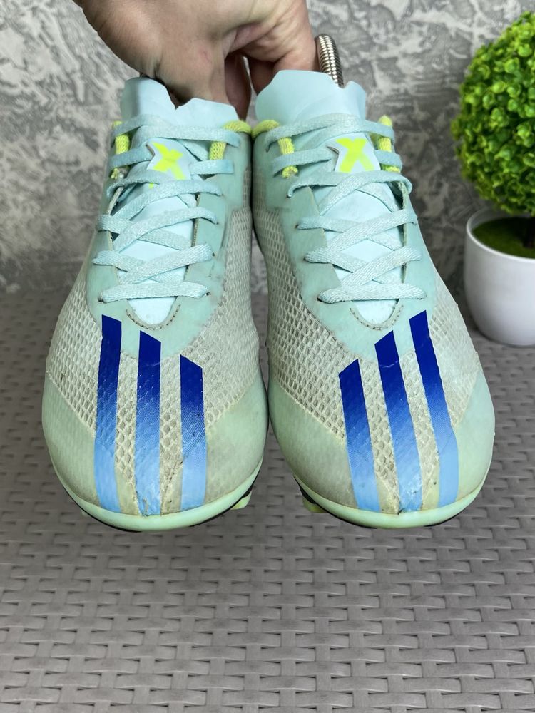 Adidas X speedportal бутсы 41 размер футбольные полупрофи бирюзовые