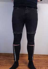 Spodnie jeansowe jeansy z dziurami skinny fit 2Y Adres Group S