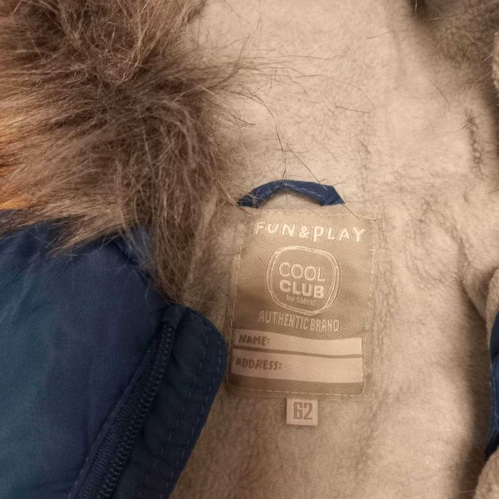 kombinezon niemowlęcy rozmiar 62