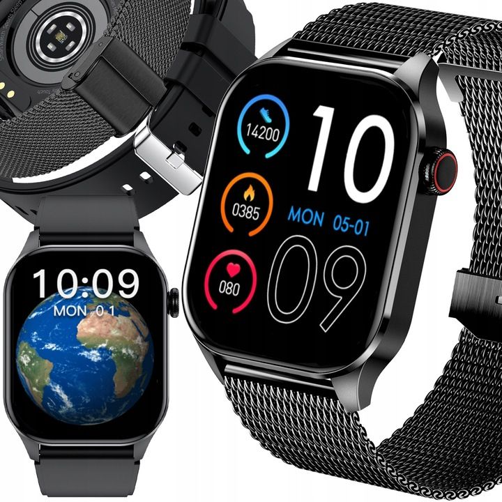 Smartwatch Damski Zegarek Pomiar Glukozy Ciśnienie Menu Pl Rozmowy 2 P
