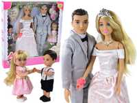 Lalki Barbie Dla Dzieci Anlily Para Młoda Z Dziećmi Ślub Rodzina