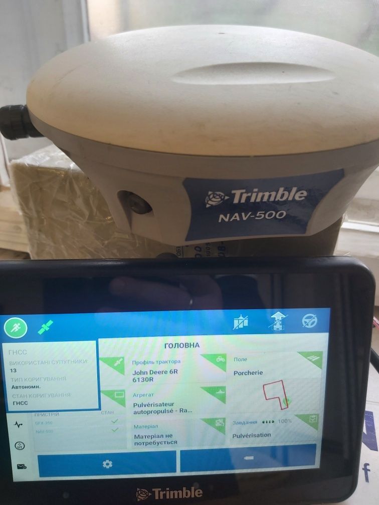 Автопілот GNSS система точного водіння Trimble GFX350/750 +NAV500 (Ez-