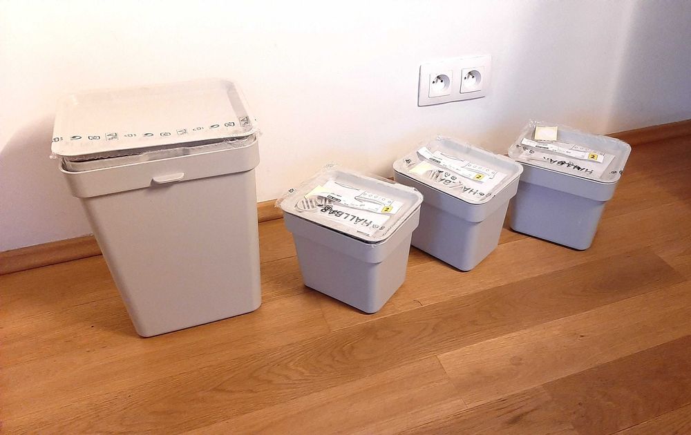 nowe Pojemniki HÅLLBAR kosz ikea