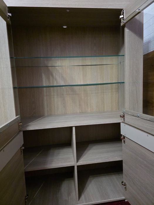 Meblościanka komoda zestaw meble pokojowe szafa RTV witryna transport