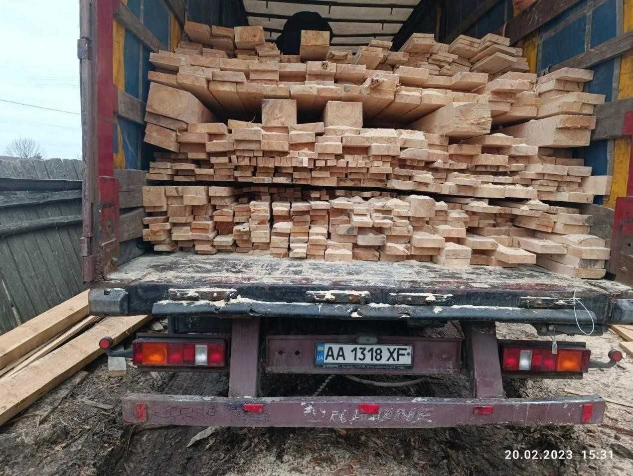 Пиломатеріали брус 100*50*3м (дошка,доска свіжопиляна, висушена, суха)