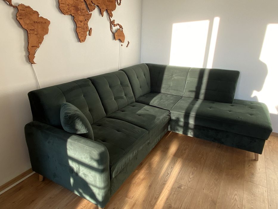 Zielony Naroznik z fukcja spania stan bardzo dobry !!!