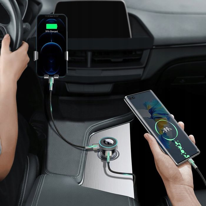 Baseus Transmiter Fm Bluetooth 5.0 Microsd Aux