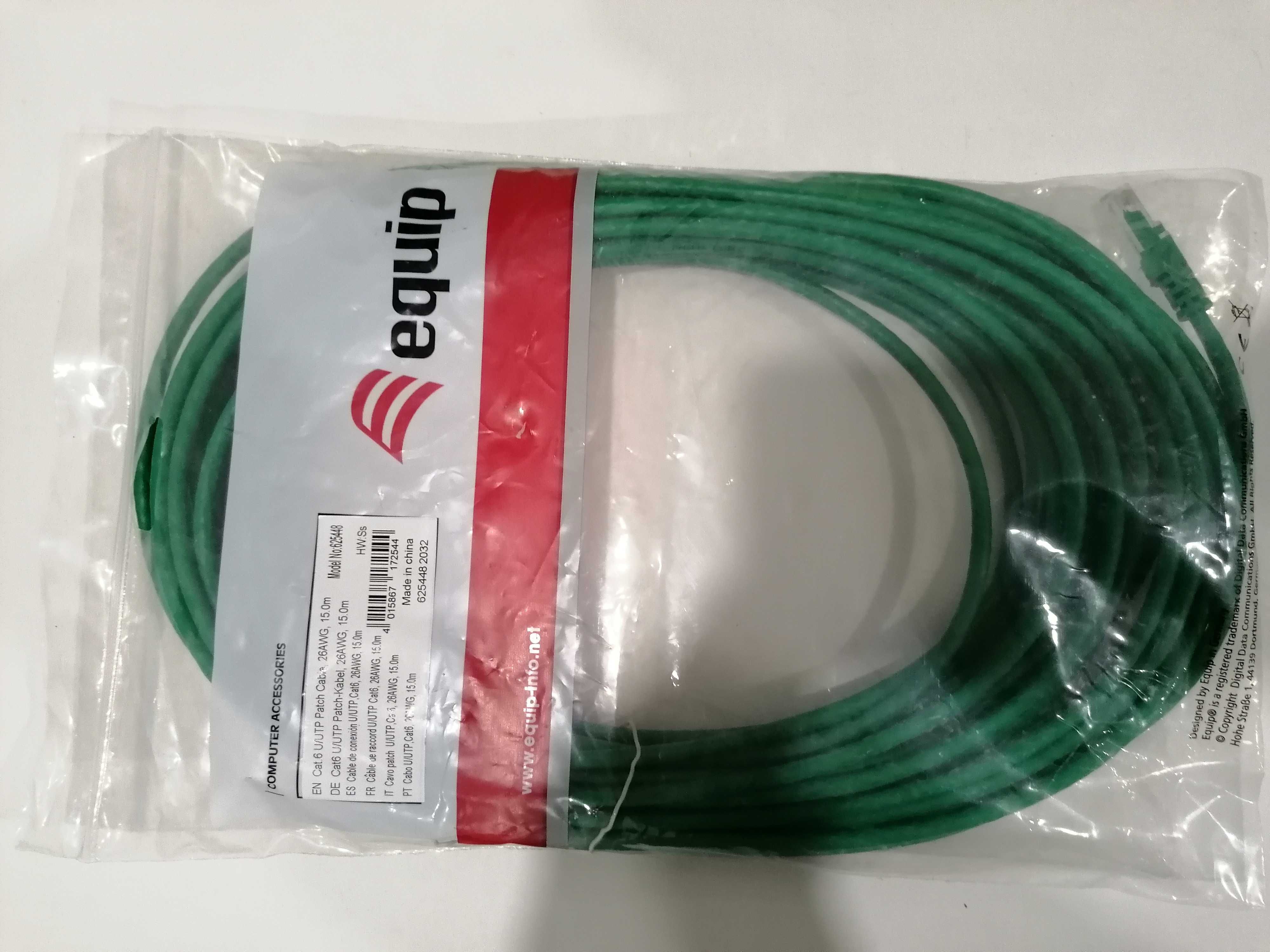 Cabo de rede utp, cat6 com 15m