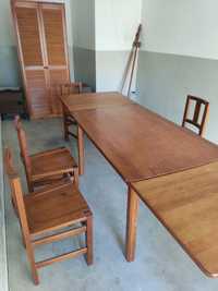 Mesa 6 cadeiras e guarda Roupa