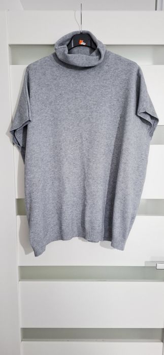 Kamizelka dzianina sweterkowa szara. Rozmiar uniwersalny wiekszy