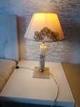Lampa nocna z abażurem