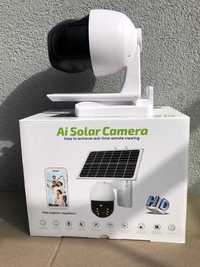 Камера видеонаблюдения 4g wi-fi автономная с солнечной панелью v380