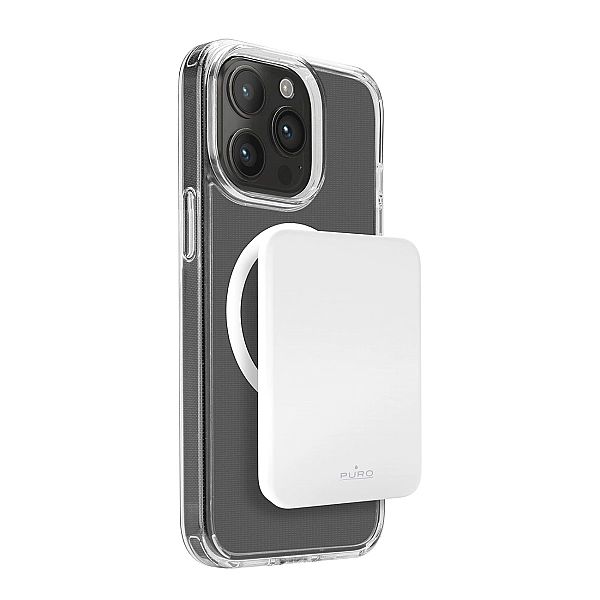 Powerbank Puro Slim Power Mag 4200mAh z MagSafe USB-C - biały