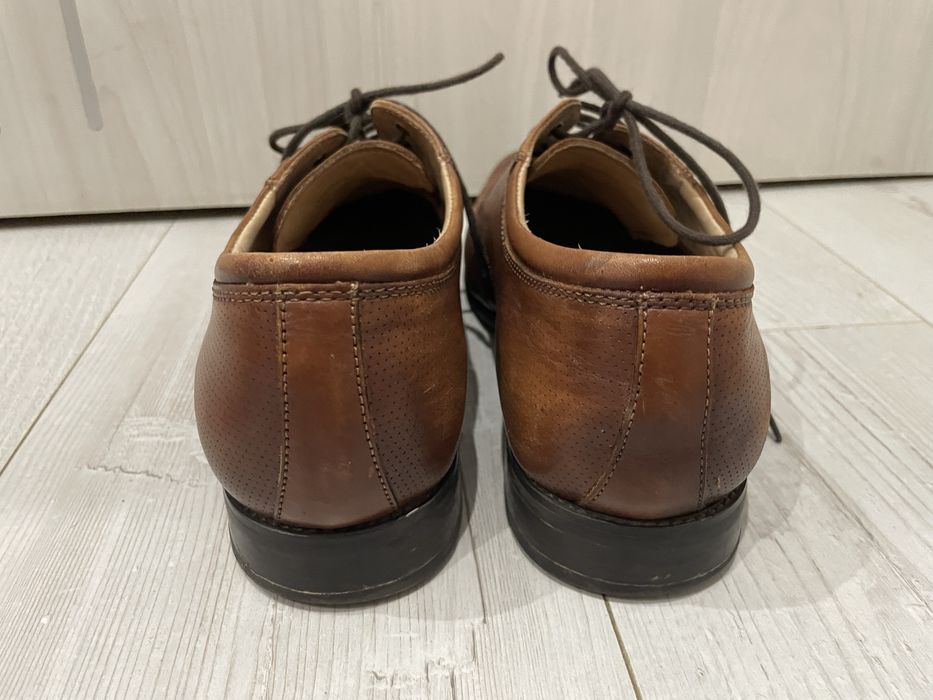 Półbuty buty eleganckie męskie brązowe Gino Rossi 43/44