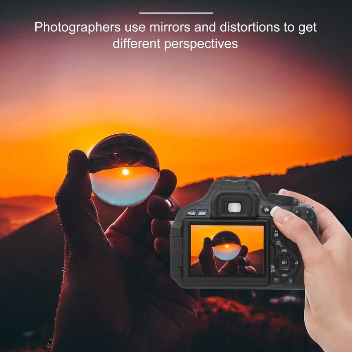 Bola de vidro k9 para fotografia efeitos e distorções 4/6/7/8/10/13 cm